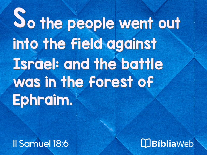 II Samuel 18:6 em imagem para compartilhar