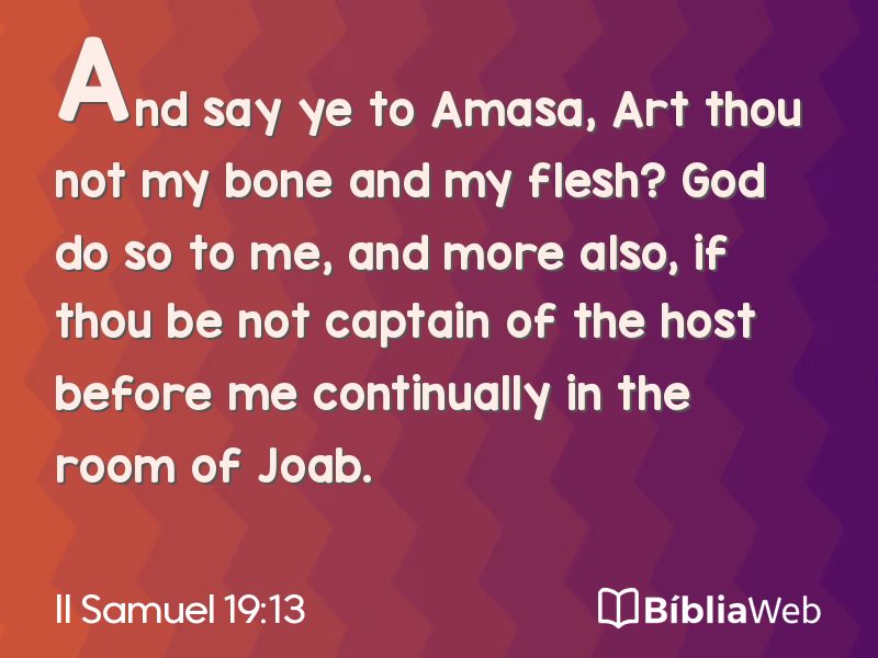 II Samuel 19:13 em imagem para compartilhar
