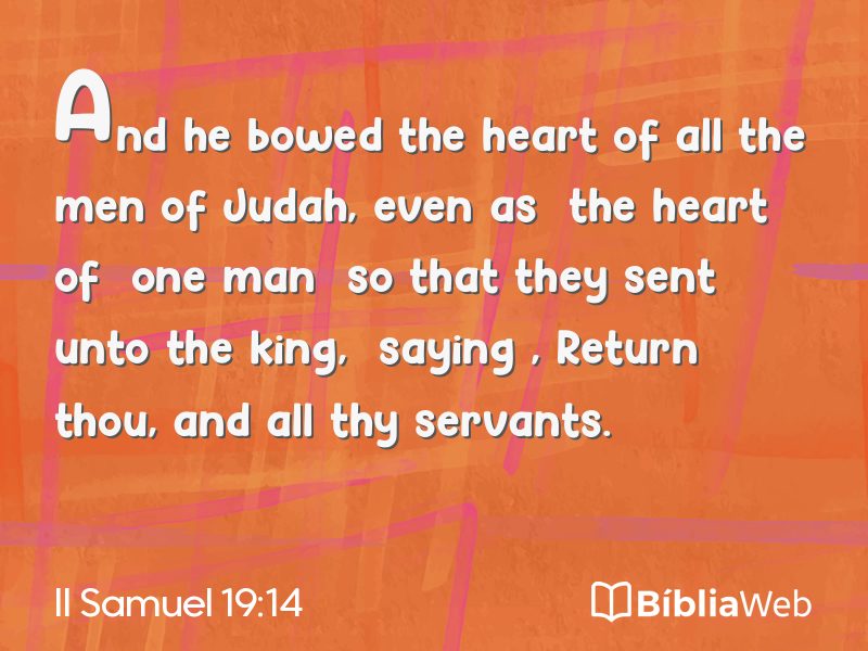 II Samuel 19:14 em imagem para compartilhar