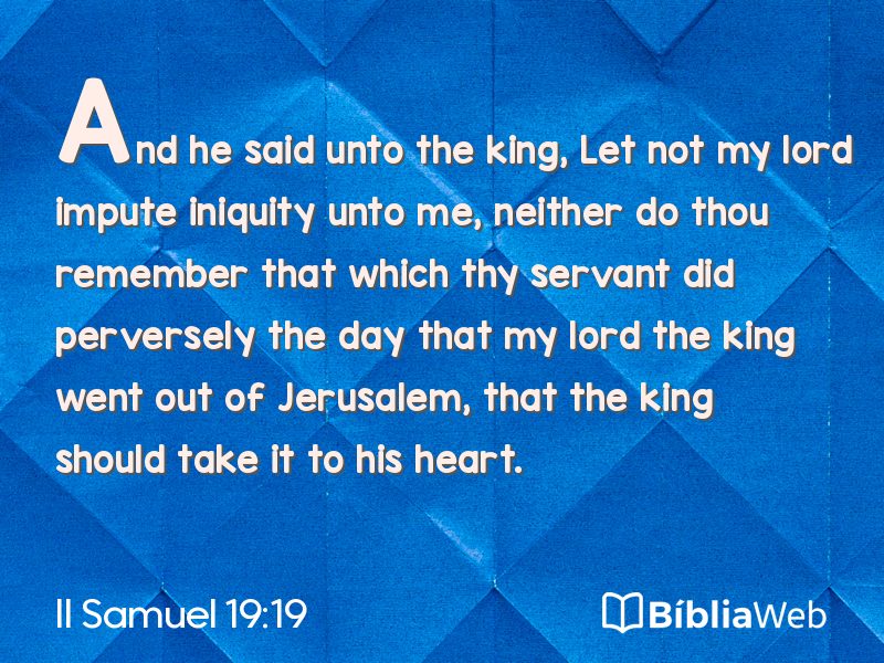 II Samuel 19:19 em imagem para compartilhar