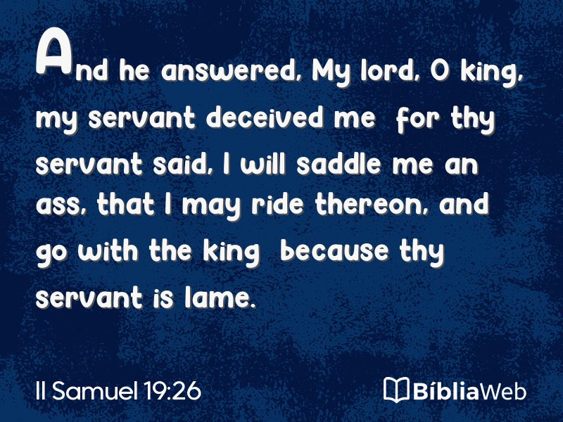 II Samuel 19:26 em imagem para compartilhar