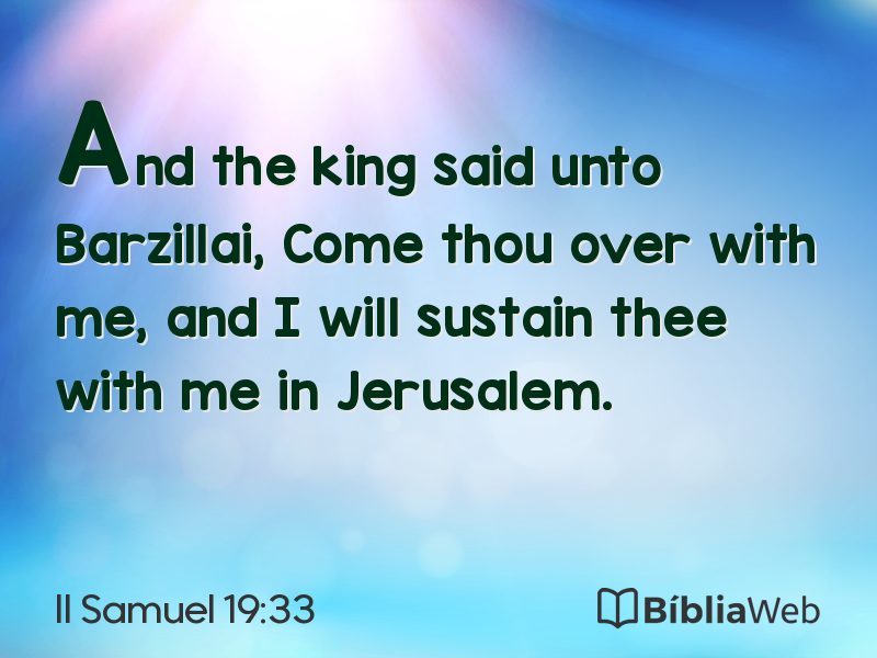 II Samuel 19:33 em imagem para compartilhar
