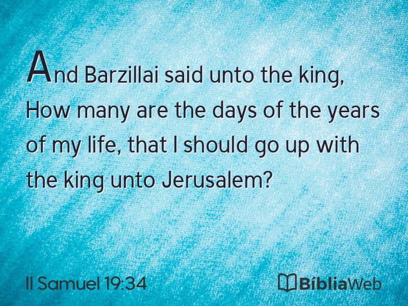 II Samuel 19:34 em imagem para compartilhar