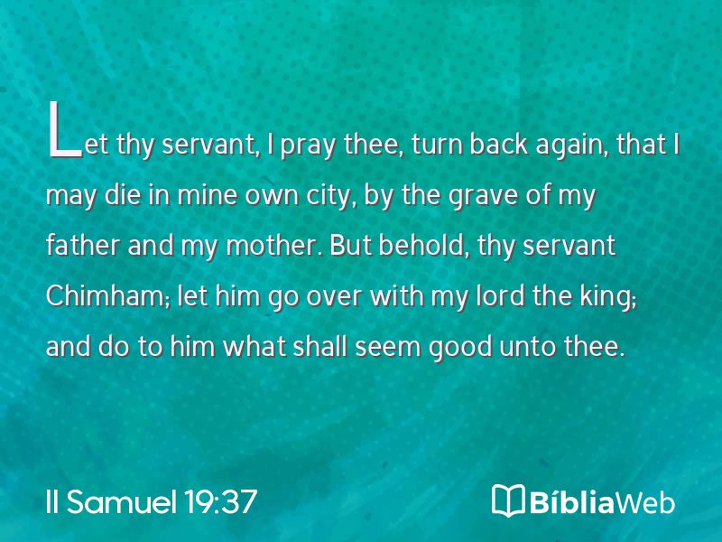 II Samuel 19:37 em imagem para compartilhar