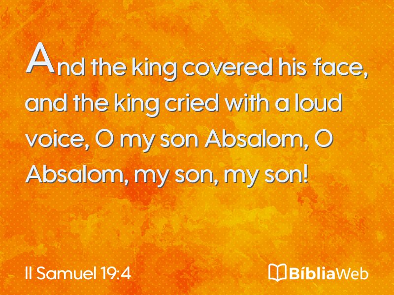 II Samuel 19:4 em imagem para compartilhar