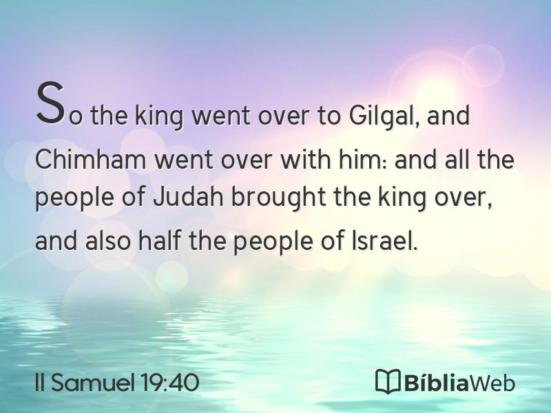 II Samuel 19:40 em imagem para compartilhar