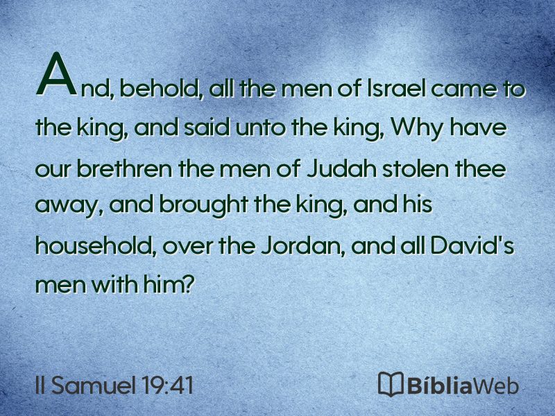 II Samuel 19:41 em imagem para compartilhar