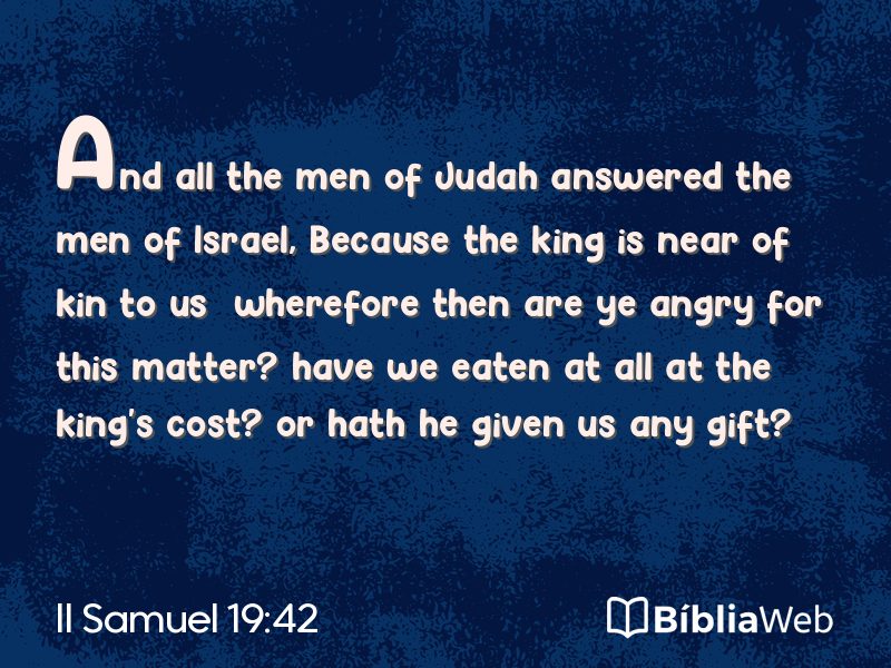 II Samuel 19:42 em imagem para compartilhar