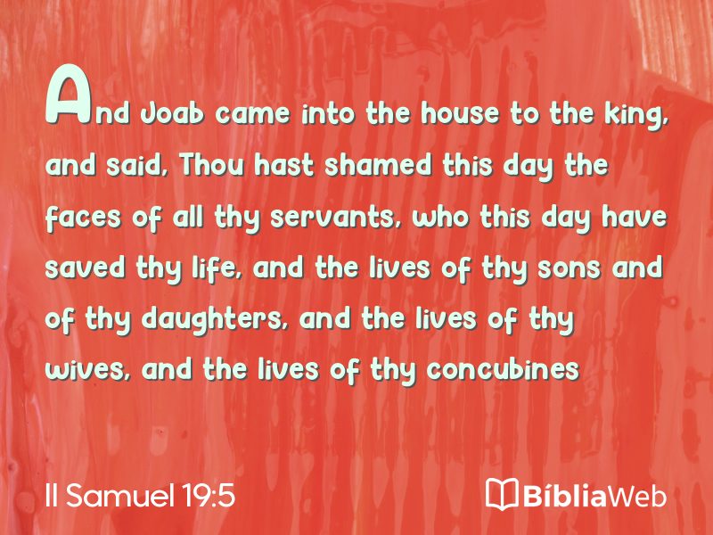 II Samuel 19:5 em imagem para compartilhar