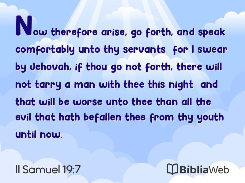 II Samuel 19:7 em imagem para compartilhar
