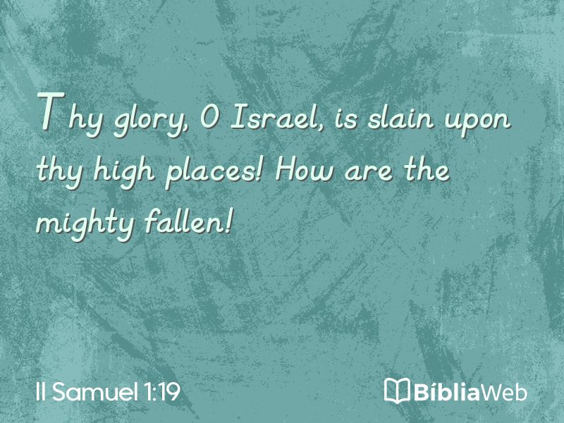 II Samuel 1:19 em imagem para compartilhar