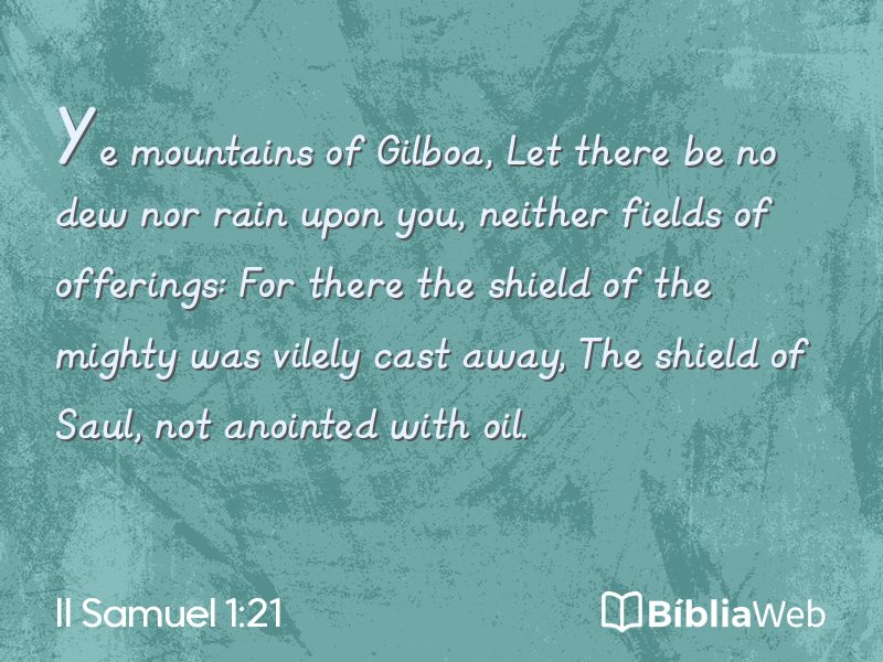 II Samuel 1:21 em imagem para compartilhar