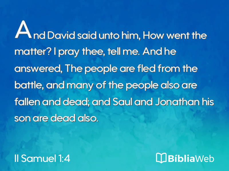 II Samuel 1:4 em imagem para compartilhar