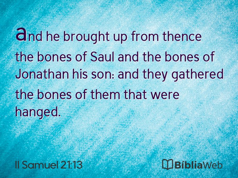 II Samuel 21:13 em imagem para compartilhar