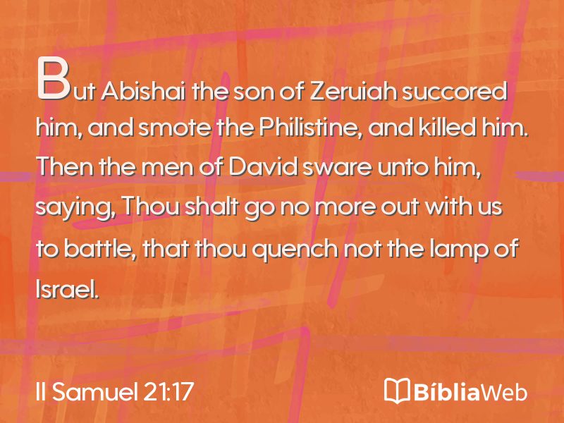 II Samuel 21:17 em imagem para compartilhar