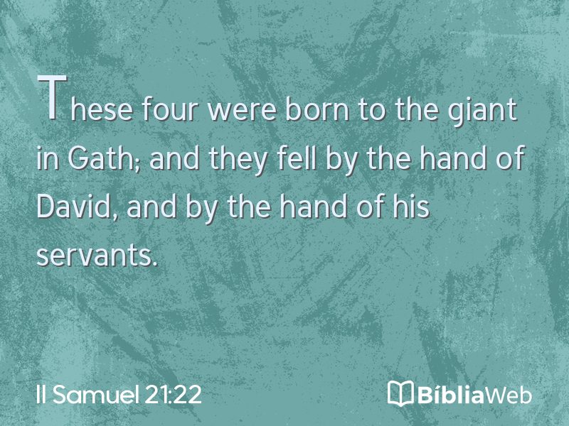II Samuel 21:22 em imagem para compartilhar