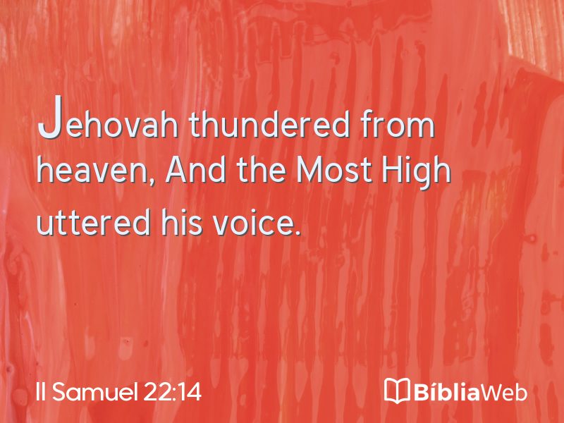 II Samuel 22:14 em imagem para compartilhar