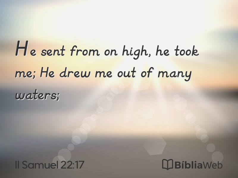 II Samuel 22:17 em imagem para compartilhar