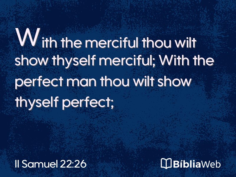 II Samuel 22:26 em imagem para compartilhar