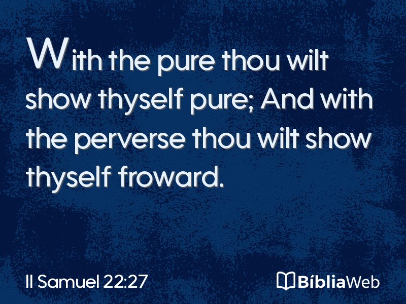 II Samuel 22:27 em imagem para compartilhar