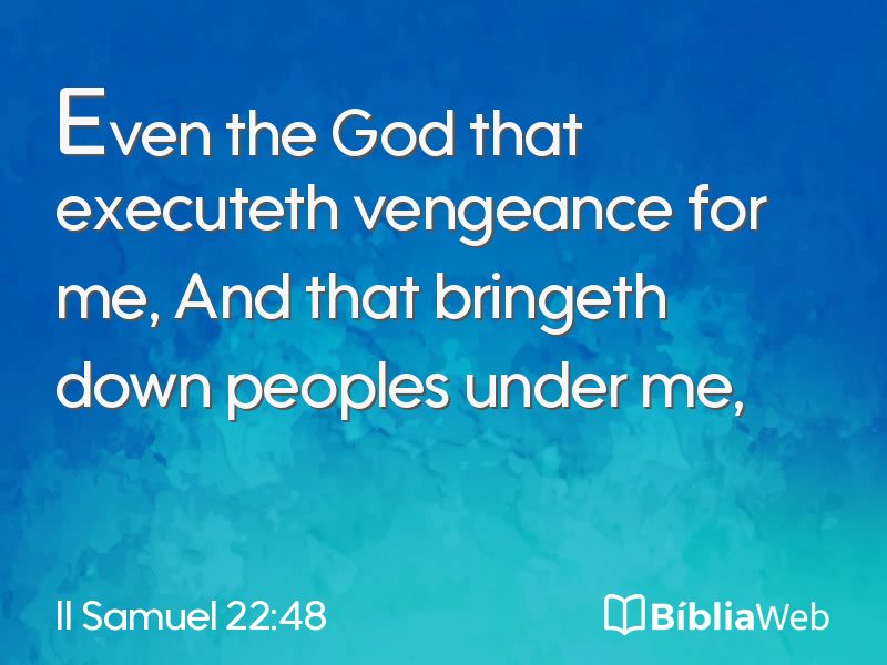 II Samuel 22:48 em imagem para compartilhar