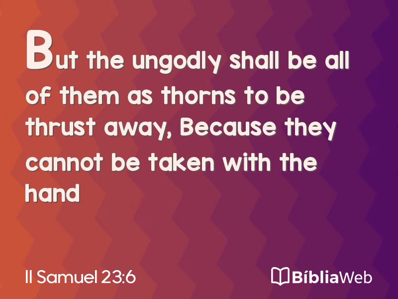 II Samuel 23:6 em imagem para compartilhar