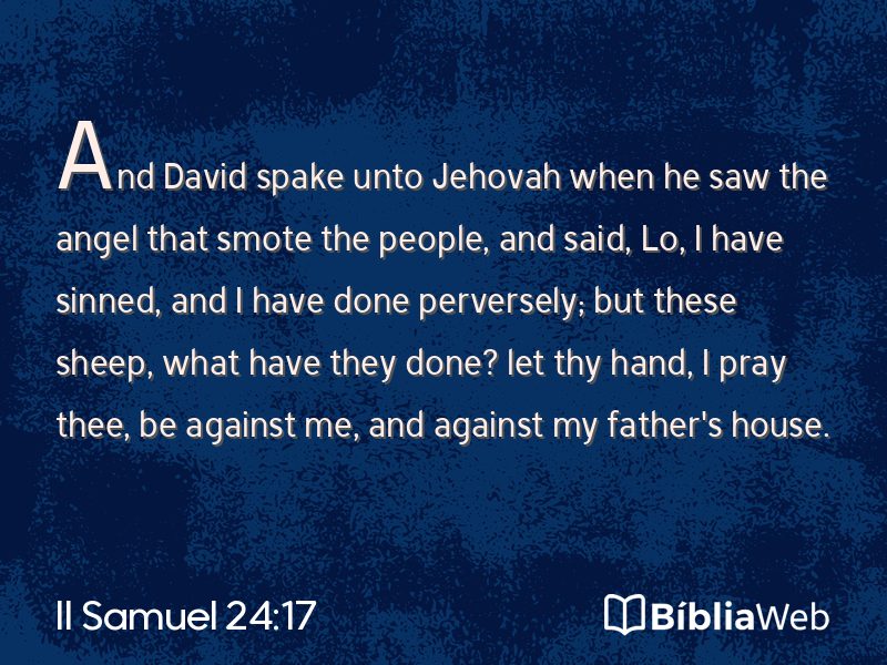 II Samuel 24:17 em imagem para compartilhar