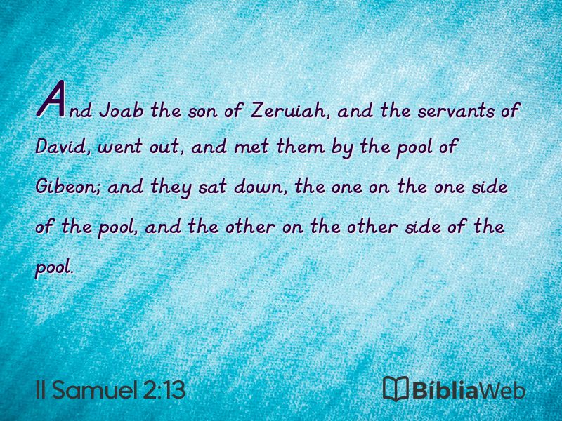 II Samuel 2:13 em imagem para compartilhar