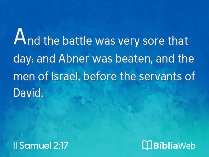 II Samuel 2:17 em imagem para compartilhar
