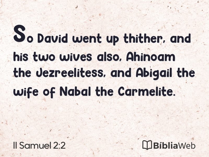 II Samuel 2:2 em imagem para compartilhar