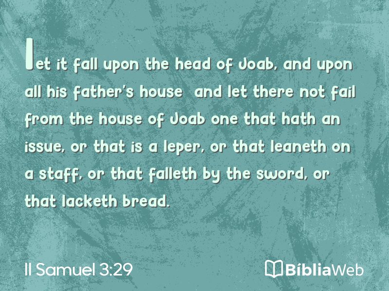 II Samuel 3:29 em imagem para compartilhar