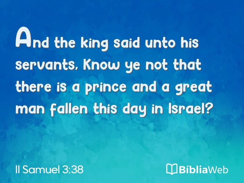 II Samuel 3:38 em imagem para compartilhar