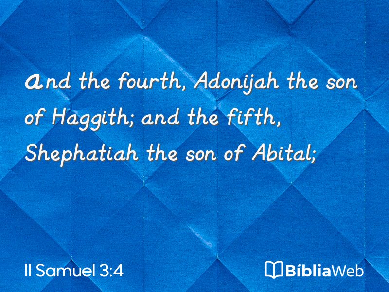 II Samuel 3:4 em imagem para compartilhar