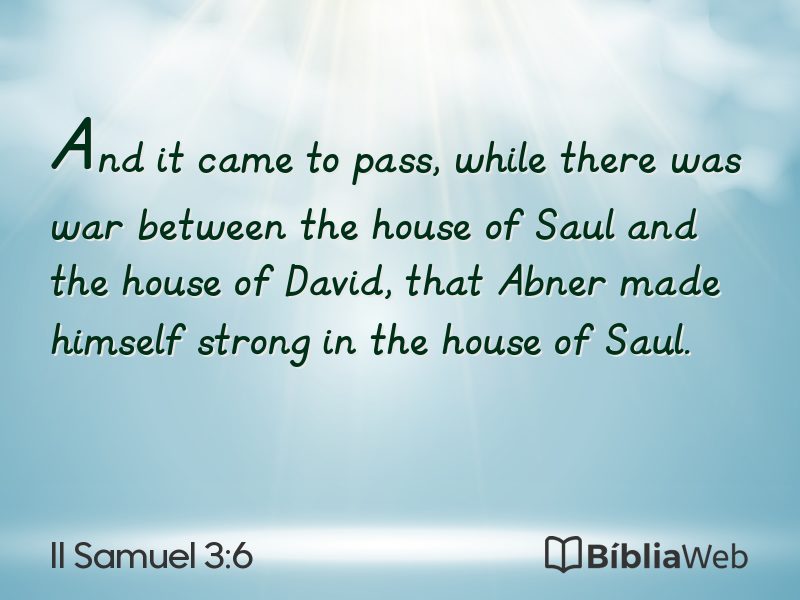 II Samuel 3:6 em imagem para compartilhar