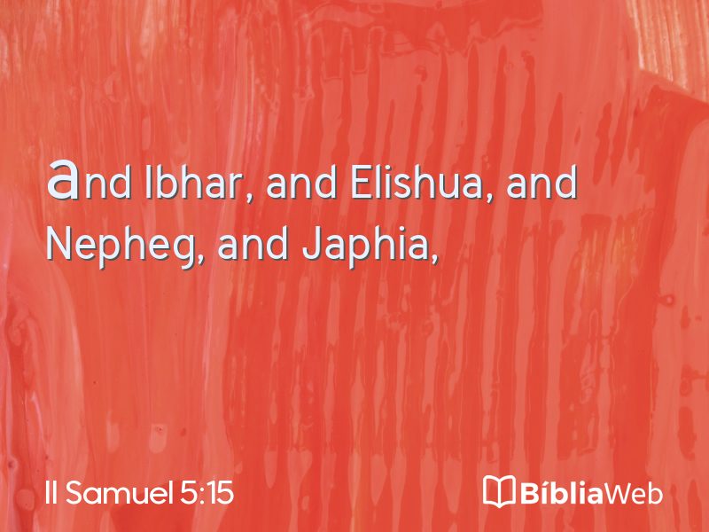 II Samuel 5:15 em imagem para compartilhar