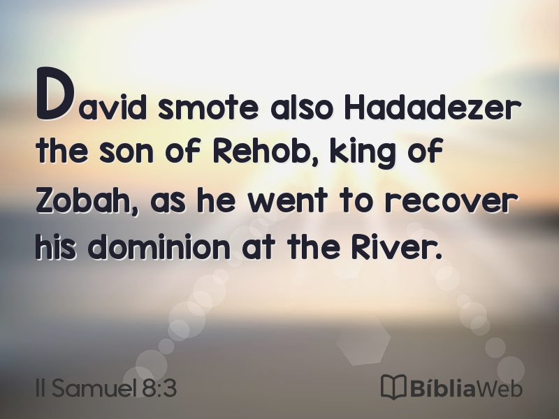 II Samuel 8:3 em imagem para compartilhar