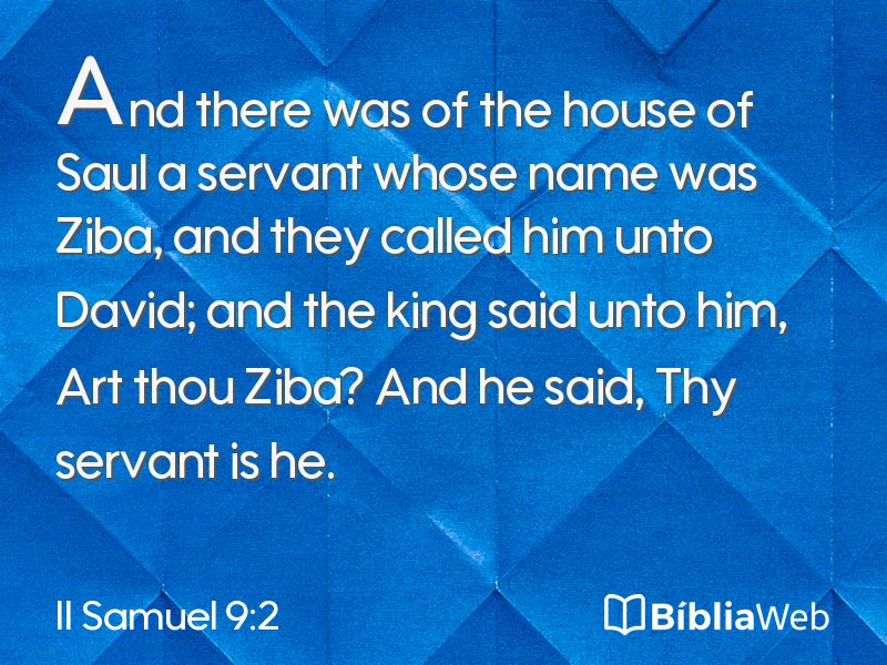 II Samuel 9:2 em imagem para compartilhar