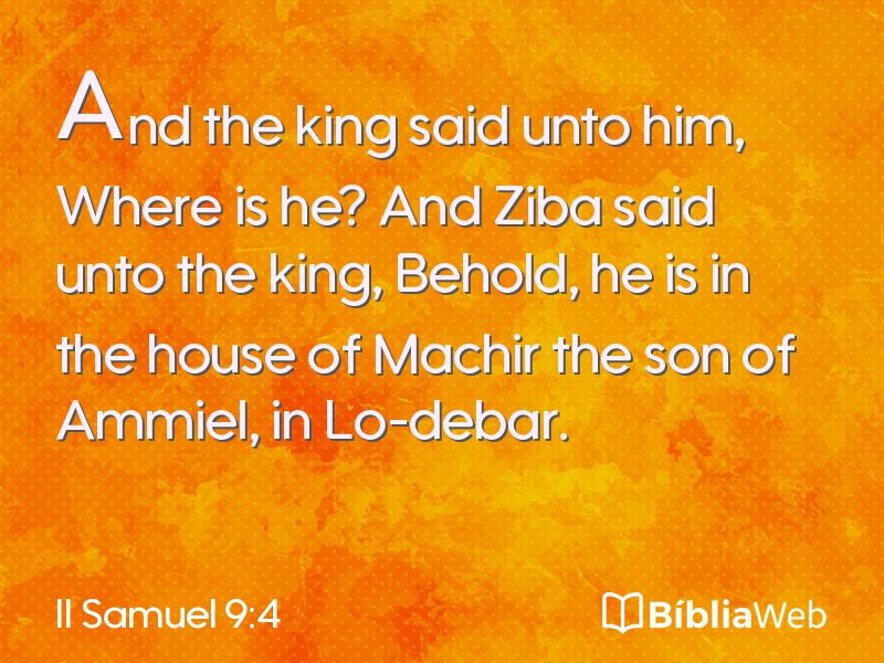 II Samuel 9:4 em imagem para compartilhar