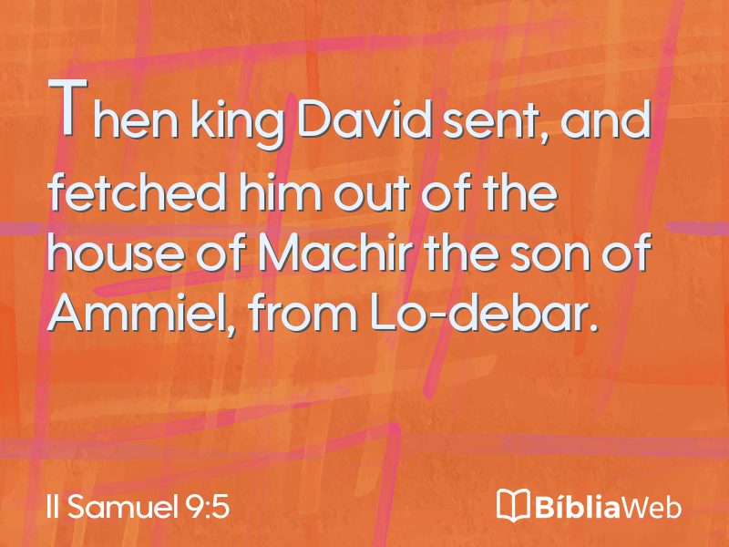 II Samuel 9:5 em imagem para compartilhar