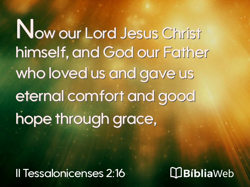 II Tessalonicenses 2:16 em imagem para compartilhar