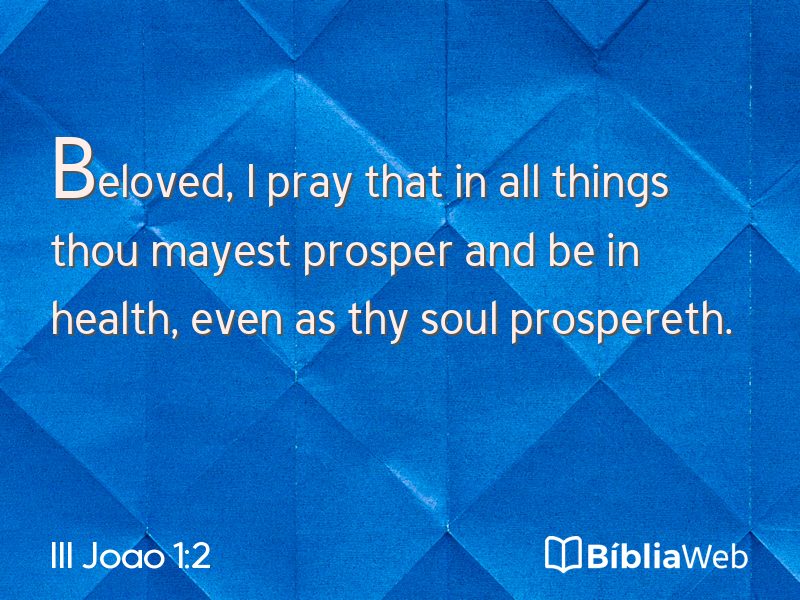 III Joao 1:2 em imagem para compartilhar