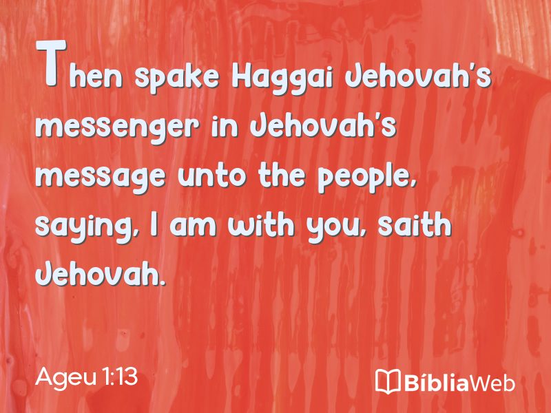Ageu 1:13 em imagem para compartilhar