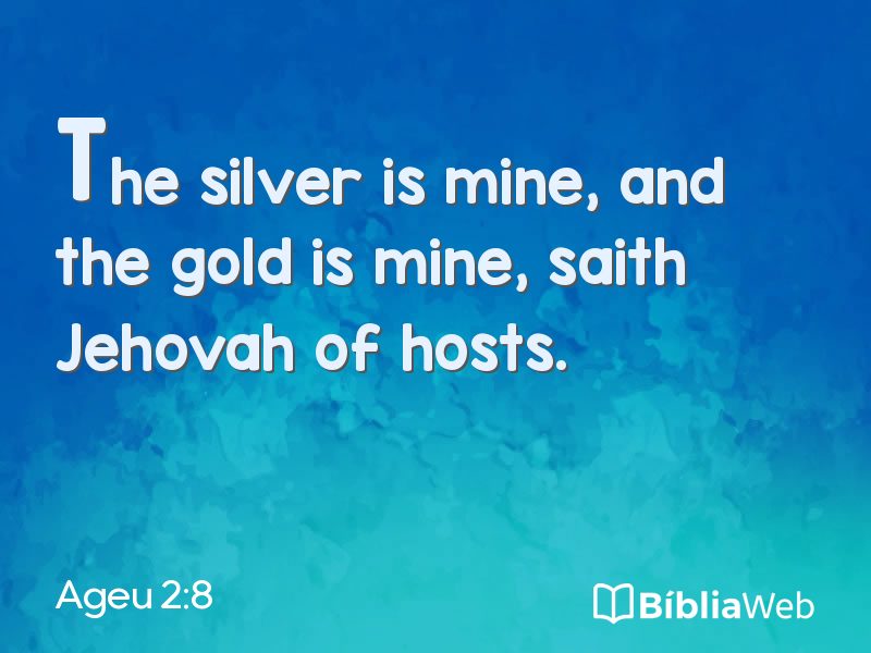 Ageu 2:8 em imagem para compartilhar