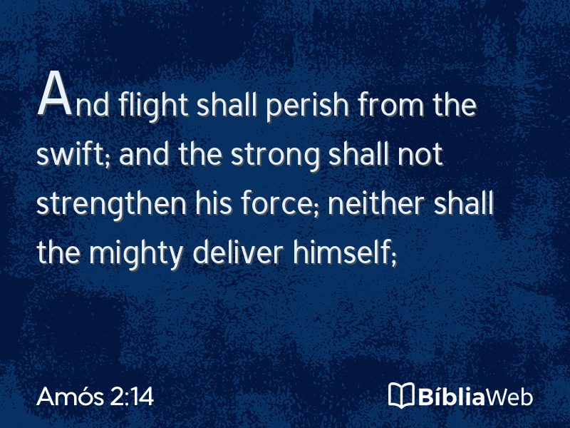 Amós 2:14 em imagem para compartilhar
