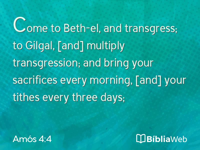 Amós 4:4 em imagem para compartilhar
