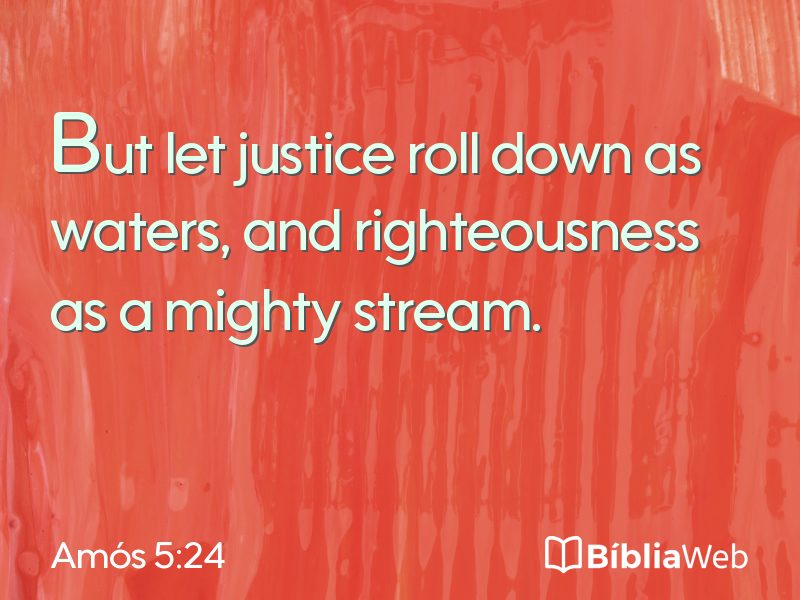 Amós 5:24 em imagem para compartilhar