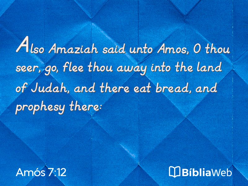 Amós 7:12 em imagem para compartilhar