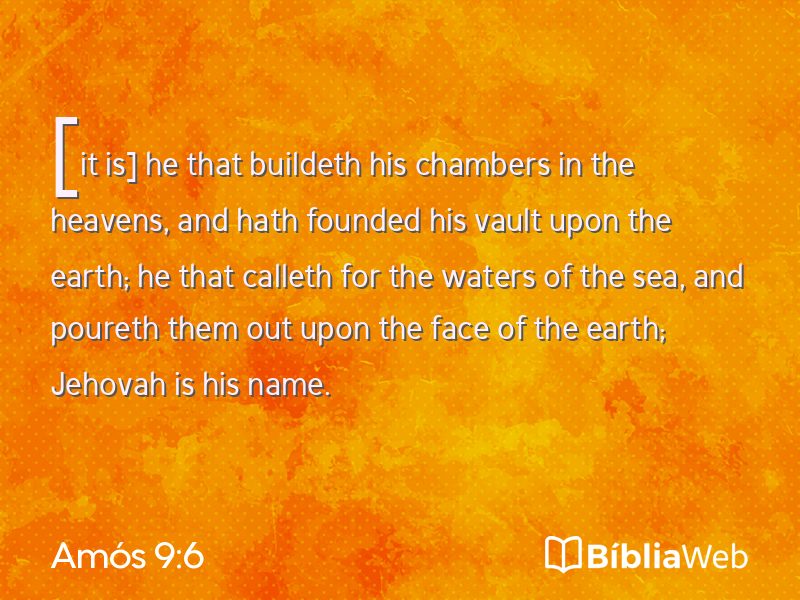 Amós 9:6 em imagem para compartilhar