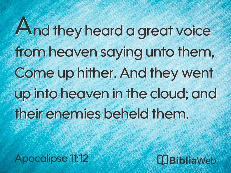Apocalipse 11:12 em imagem para compartilhar