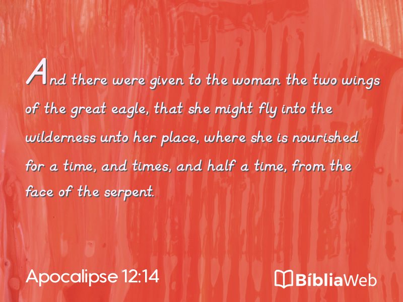 Apocalipse 12:14 em imagem para compartilhar